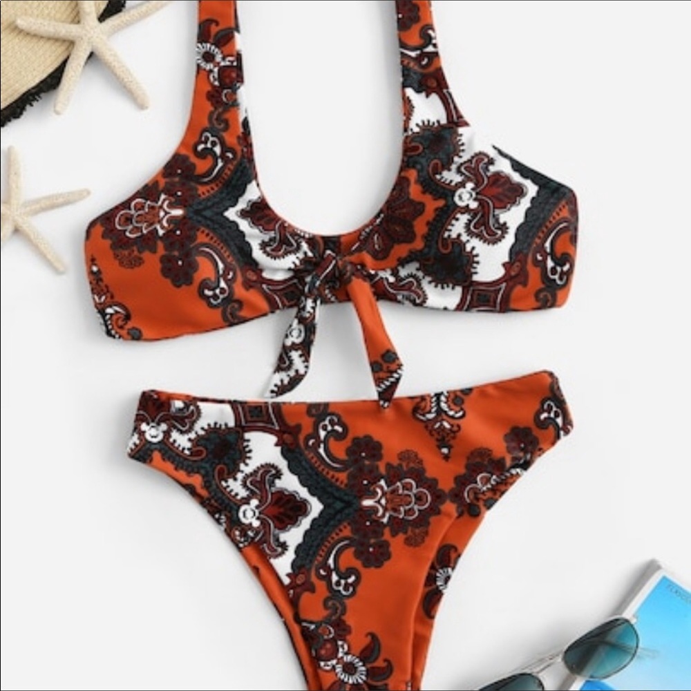 MUST GO! LAST ONE! Sz MED! Paisley Print Bikiniđź‘™ - Picture 1 of 4